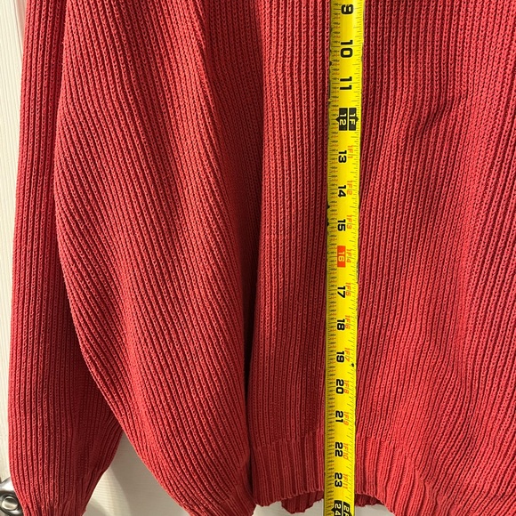 Vintage Eddie Bauer Women’s Pink Cable Knit Chunky Sweater - Picture 6 of 8